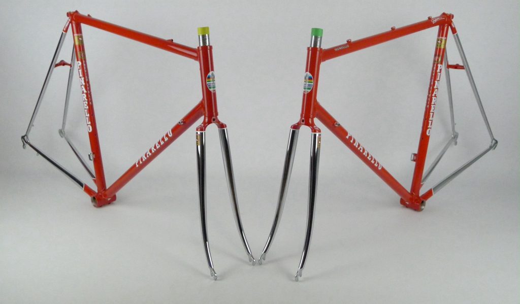 Cadre Pinarello Montello Colomb - Acier - 52,5 Cm - Rouge - Fourche Chromée